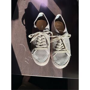 Emu Australia Gray Perforated Jute Sneakers sz 10 US EUC